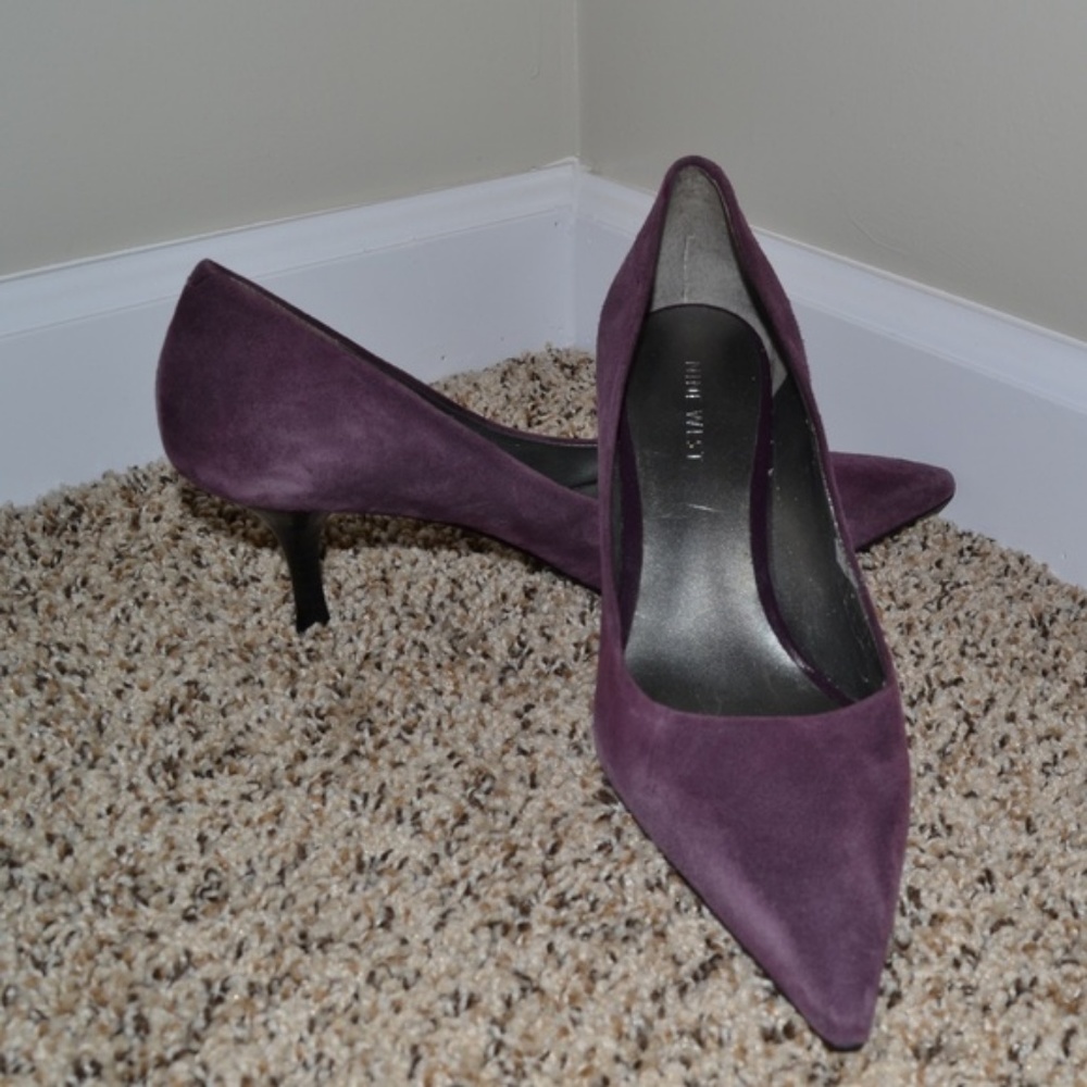 Purple Velet Nine West Heels